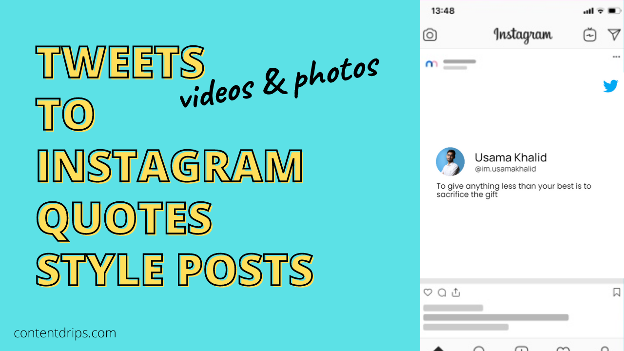 turn to tweets into instagram photos