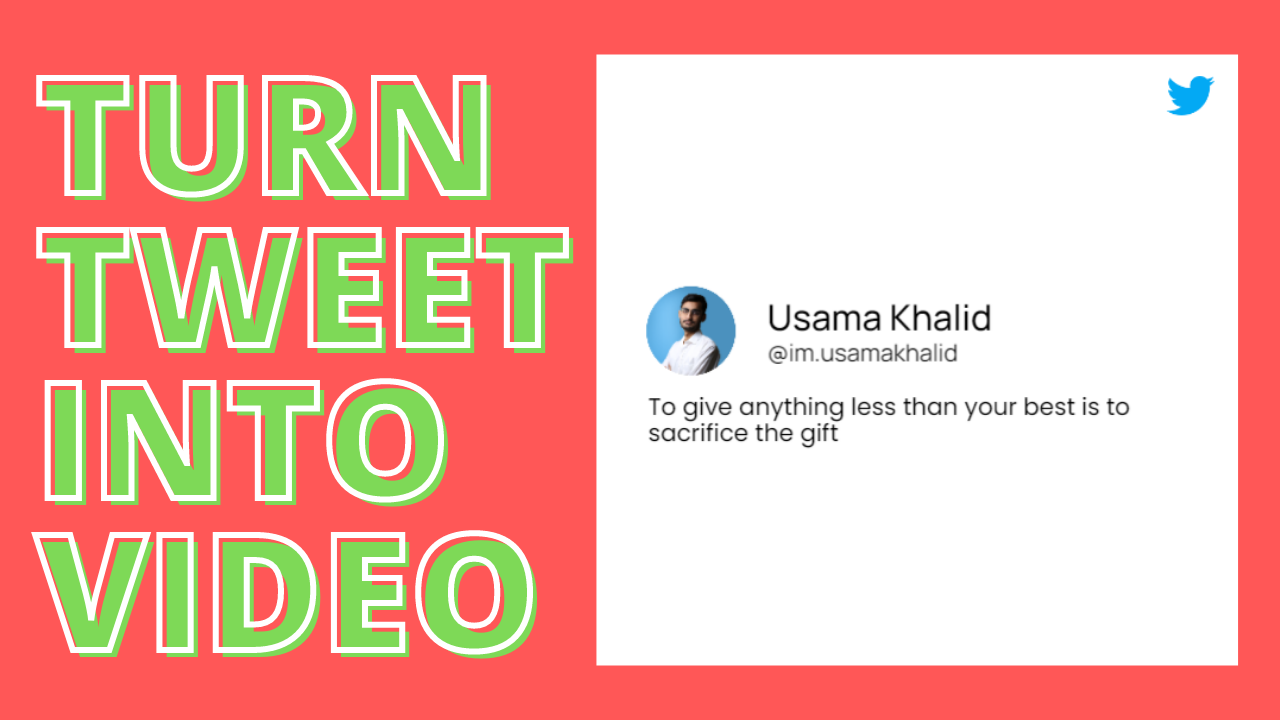 turn your tweet into a video