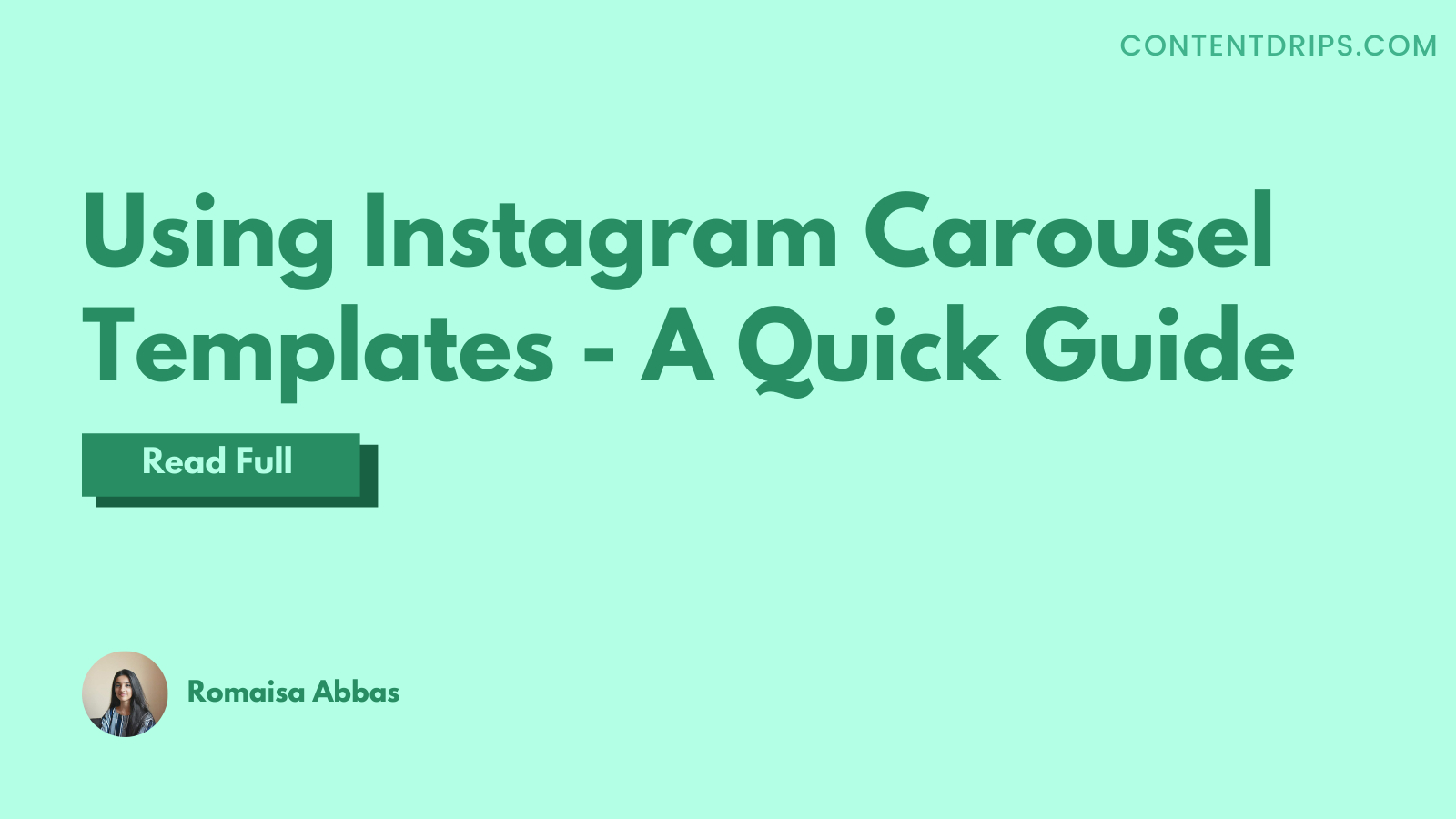 Instagram Carousel Templates