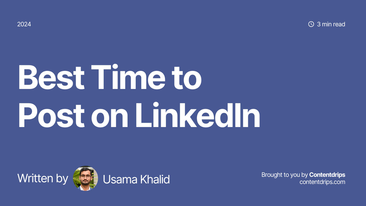 best time to post on linkedin