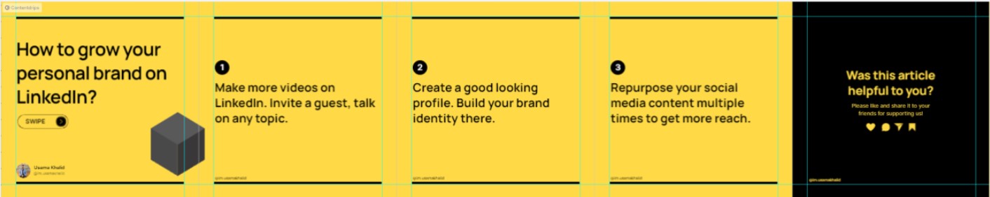 7 Awesome LinkedIn Carousel Templates - Contentdrips