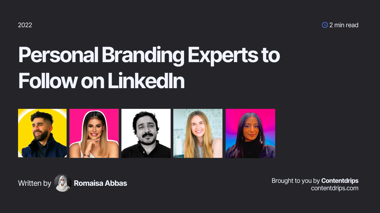 top personal branding influencers to follow on LinkedIn