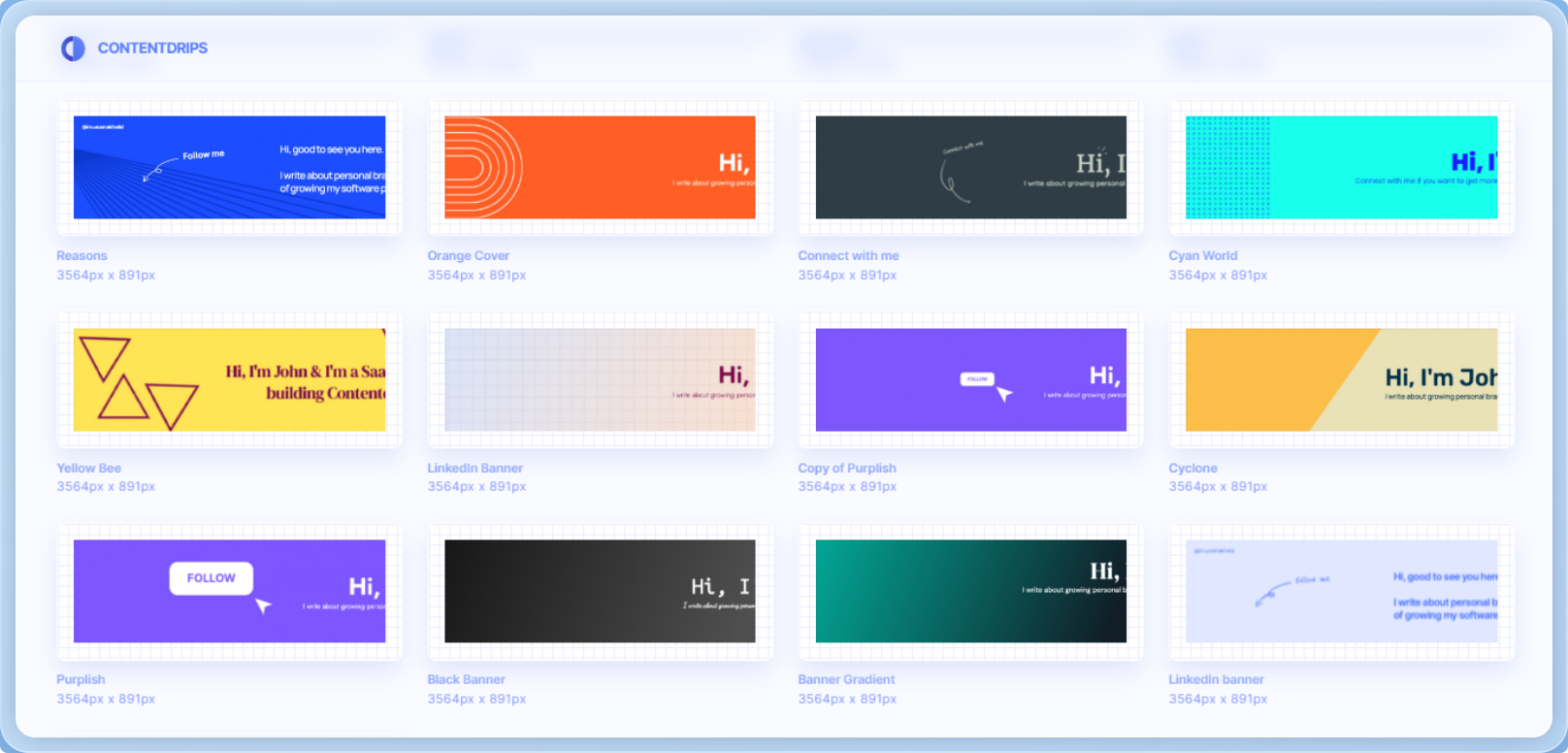 Top 5 Free LinkedIn banner makers - Contentdrips