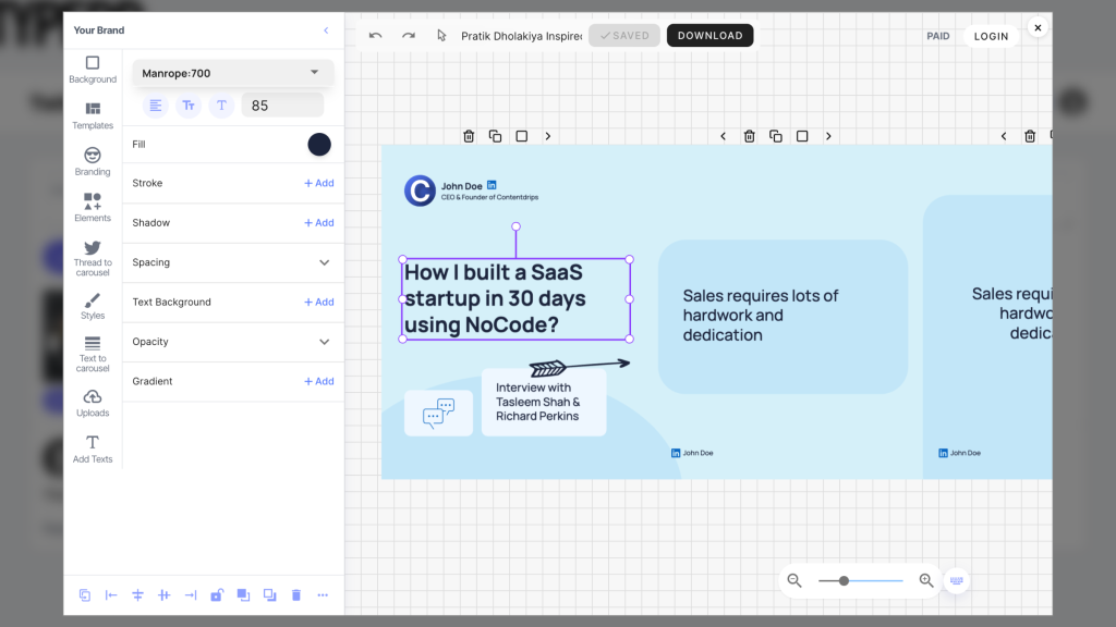 Embed API Contentdrips