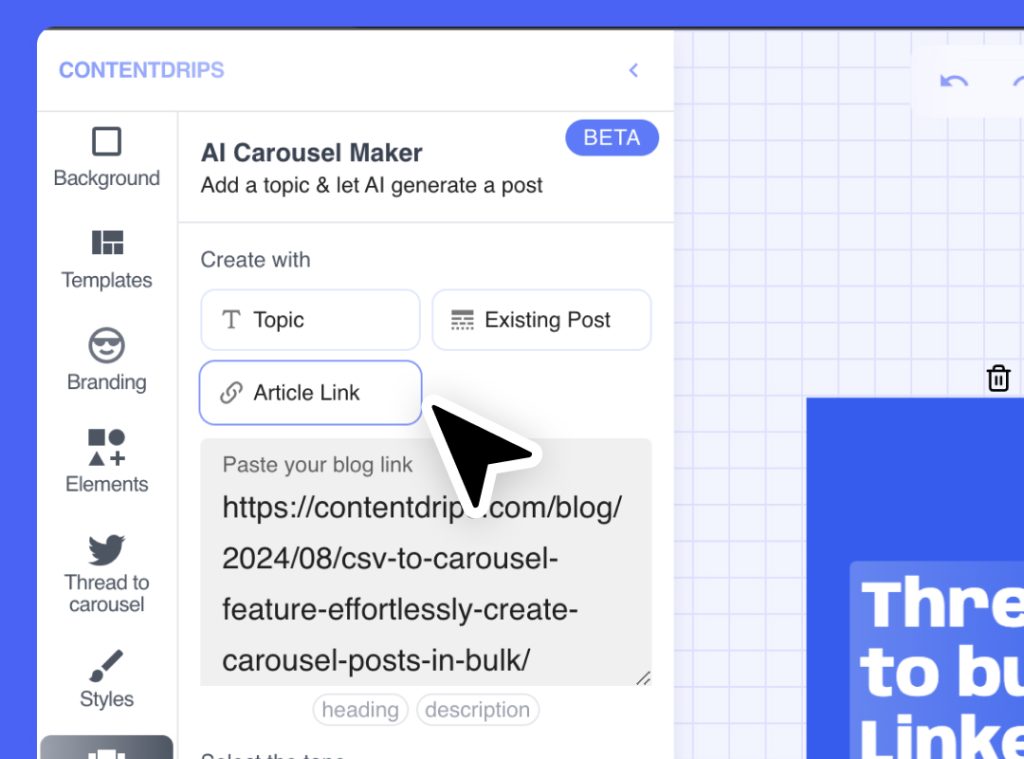 blog to carousel