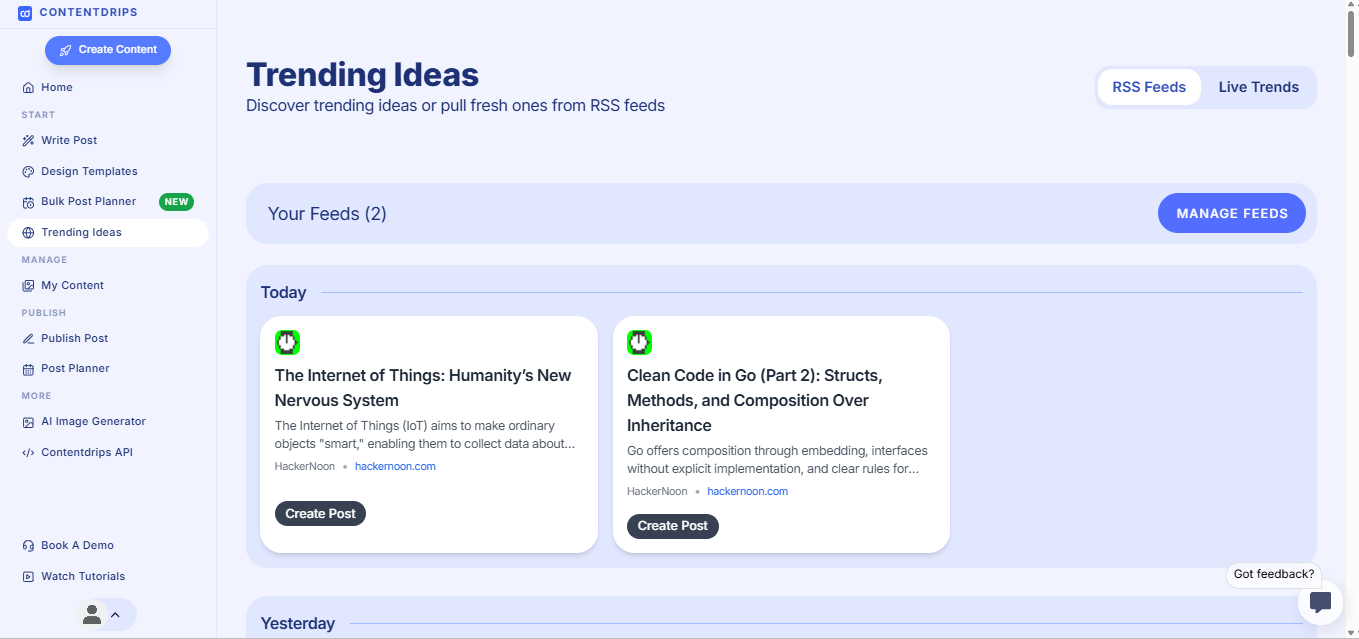 Floating Slanted Image