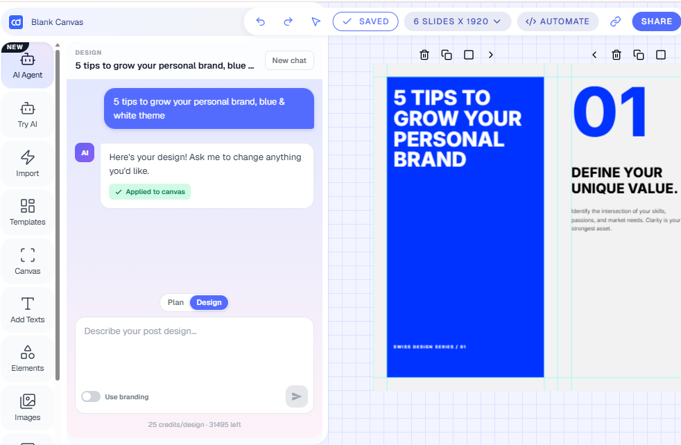 How to create a tiktok carousel? Use AI to create