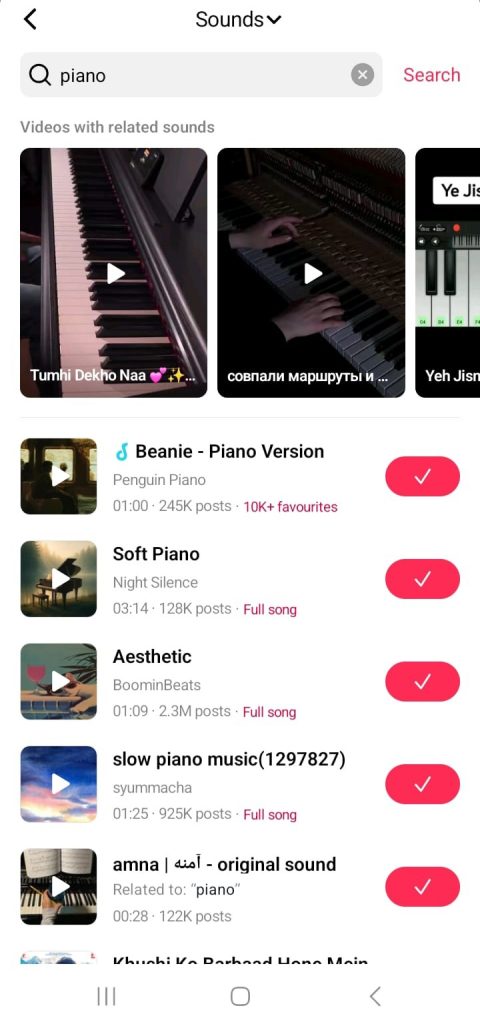 How to create a tiktok carousel. Step 1: Select a background sound.