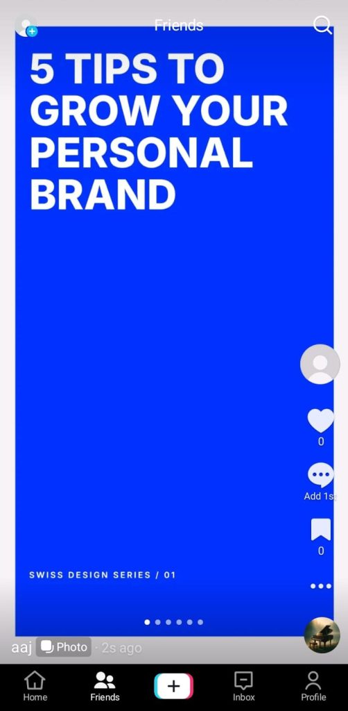 How to create a tiktok carousel. Step 1: Post or schedule for later.